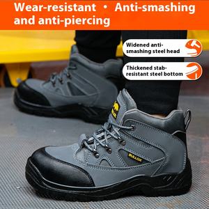 Nieuwe Anti-Shatter En Anti-Penetratie Stalen Neus Heren Werkschoenen, Duurzame, Slip-Resistente, Ademende Veiligheidsschoenen - Product Image 4