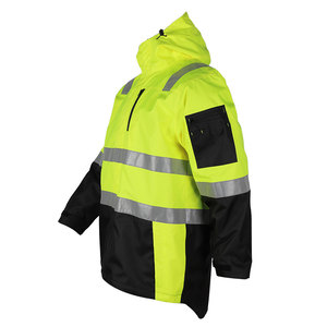 Reflective Hi Vis <strong>Jacket</strong> <strong>Safety</strong> Work Yellow <strong>Jackets</strong> Mens Rain <strong>Jacket</strong> Waterproof With Hood - Product Image 2