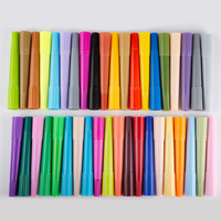 Échantillon Gratuit XY – Offre Spéciale Stylos POP – Marqueurs Permanents à Base d'Huile 12/24 Couleurs – Stylo Afficheur à Double Pointe Large pour Papier