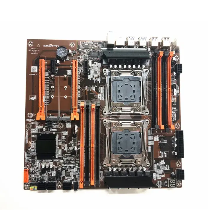 Wholesales X99 DUAL CPU Gaming Motherboard Support Dual Xeon E5 LGA2011-3 CPU Motherboard 256G Dual-channel DDR4 With M.2