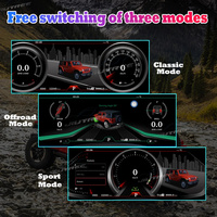 Digitales Armaturenbrett-Cluster für Jeep Wrangler 2011-2017 LCD-Touchscreen-Instrumententafel Virtuelles Cockpit Tachometer
