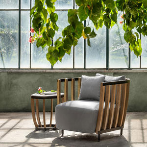 Decoout moderno divano <span class=keywords><strong>da</strong></span> <span class=keywords><strong>esterno</strong></span> in alluminio per tutte le stagioni divano <span class=keywords><strong>da</strong></span> <span class=keywords><strong>esterno</strong></span> in legno di Teak Set divano divano - Product Image 6