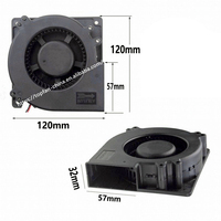 Ventilateur soufflant DC 120 mm 120*120*32 mm, ventilateur centrifuge industriel DC 12 V, contrôle de vitesse PWM, silencieux, haute vitesse