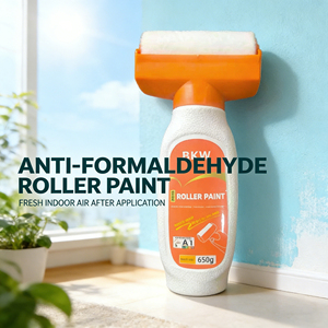 Bunkerway Industrial Drum Furniture <b>Paint</b> Odorless Eco-friendly Water-based Acrylic Interior Wall Varnish Liquid Coating Brush - Product Image 1