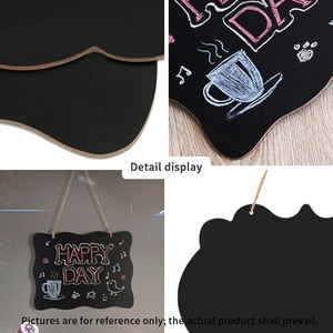 Lavagna Messaggi Cancellabile Personalizzata, Mini Lavagna Nera Bifacciale <span class=keywords><strong>da</strong></span> Appendere, Lavagna per Menu, Decorazione Murale per Ristoranti - Product Image 5