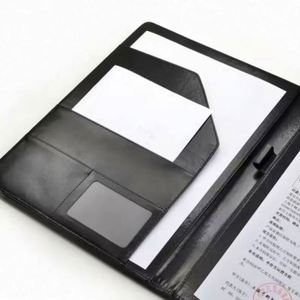 Porte-documents A4 en cuir PU avec bloc-notes intégré, organiseur de documents, cadeaux promotionnels personnalisés - Product Image 4