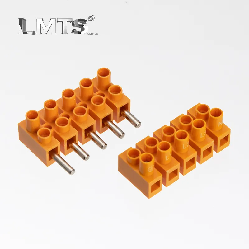 30A Copper Pluggable Connectors Terminal Blocks Pull-In Butt Terminal Strip For Low Voltage Flame Retardant