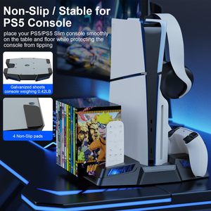 Console <strong>Cooling</strong> <strong>Stand</strong> Dual Controller Charger Remote <strong>Stand</strong> for <strong>PS5</strong> / <strong>PS5</strong> Slim Disc&amp;Digital - Product Image 6