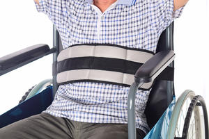 OEM ceinture de sécurité pour fauteuil roulant personnes âgées handicapées gilet de soutien chaise ceinture de sécurité harnais sangles réglables empêcher le glissement - Product Image 3