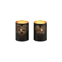 Porte-bougie en fer très demandé avec un motif magnifique pour bougies chauffe-plat, idéal pour les mariages, les fêtes et la décoration intérieure, à prix de gros