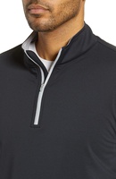 Pulls de golf classiques pour hommes à col zippé 1/4 – Sweat-shirts performants pour la saison automne