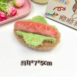 พวงกุญแจตุ๊กตาอาหารการ์ตูนน่ารัก รูปทรง 3 มิติ พิมพ์ลายดิจิตอล พกพาสะดวก รูปเค้กเชอร์รี่ แซนวิช แฮมเบอร์เกอร์ - Product Image 4