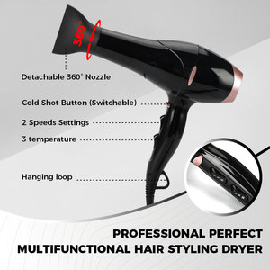 Secador de Pelo Profesional de Marca Privada con Motor AC de 2400W, 3 Temperaturas y 2 Velocidades, Secador de Pelo de Alta Potencia de 2400W - Product Image 5