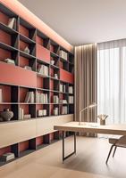 Bureau multifonctionnel sur mesure avec rangement intégré, style minimaliste, pour appartement, maison, bureau