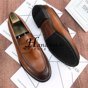 Zapatos formales de vestir para hombre, hechos a mano con cuero genuino, mocasines, zapatos de cuero cómodos, para oficina, viajes y trabajo. - Product Image 6