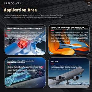 Venta directa de fábrica, superficie lisa resistente al calor de alta calidad, duradera, 1mm de espesor, láminas de espuma de silicona de goma ESD para sellos - Product Image 2