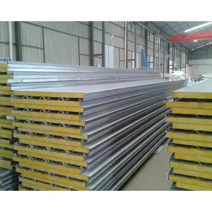 Professional Manufacturer Factory Price Fire Prevention Metal Rock Wool Sandwich Insulation Wall Panel And Roof Panel