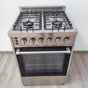 Cuisinière à <span class=keywords><strong>Gaz</strong></span> Autonome à <span class=keywords><strong>4</strong></span> Brûleurs avec <span class=keywords><strong>Four</strong></span> Électrique <span class=keywords><strong>et</strong></span> Gril pour Maison, Extérieur <span class=keywords><strong>et</strong></span> Camping-car - Product Image 1