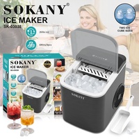 SOKANY automatique ménage Mini Portable machine à glaçons Machine autoportant automatique liquide congélateur générateur de glace