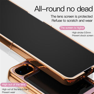 <span class=keywords><strong>2023</strong></span> Venta caliente Golden Electroplated Soft TPU Case a prueba de golpes Luxury Ring Holder Fold Phone Case Cover para <span class=keywords><strong>Samsung</strong></span> <span class=keywords><strong>Z</strong></span> <span class=keywords><strong>Flip</strong></span> 5 - Product Image 4