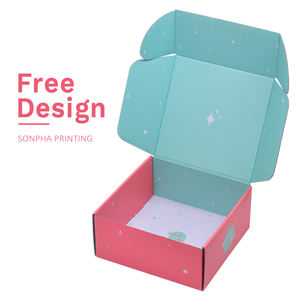 Cajas plegables de almacenamiento de zapatos de gran tamaño con impresión de logotipo personalizado, embalaje rojo biodegradable, caja de correo de zapatos para <span class=keywords><strong>zapatillas</strong></span> - Product Image 2