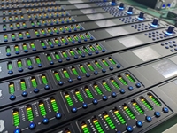 Procesador de Audio Digital Profesional para 4x8 DSP FIR/AES, Gestión de Altavoces con Auto EQ, Software de Control de Sistema de Sonido Metálico para Directo