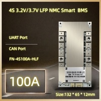 Papan Proteksi Baterai Lithium Lifepo4 3.2v FN Bms 4s 12v 60a 80a 100a 120a 150a Arus Tinggi App PC Balance Pack