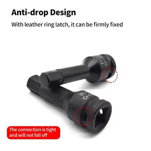 1/2 Set di prese di impatto Torx con connettore quadrato personalizzabile OEM punta per cacciavite per <span class=keywords><strong>H4</strong></span>-H21mm a cricchetto/elettrico/chiave inglese - Product Image 4