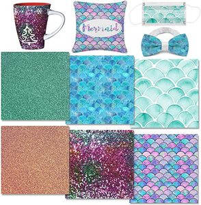 Aquarelle facile <span class=keywords><strong>à</strong></span> presser coupe paillettes sirène <span class=keywords><strong>fer</strong></span> sur papier de sublimation personnalisé feuilles d'encre de transfert <span class=keywords><strong>infusible</strong></span> - Product Image 2