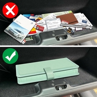Porte-documents de voiture personnalisé Porte-cartes d'immatriculation et d'assurance de véhicule Boîte à gants automatique Organisateur Manuel du propriétaire Pochette de présentation