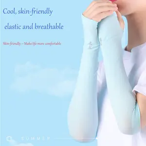 حرير ثلجي ناعم 50 + أكمام صيفي واقي من الشمس سريع الجفاف ضغط تسمي - Product Image 4