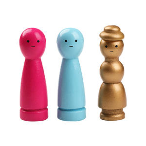 Figuritas decorativas <span class=keywords><strong>de</strong></span> 11 piezas con <span class=keywords><strong>bolsa</strong></span> <span class=keywords><strong>de</strong></span> almacenamiento <span class=keywords><strong>de</strong></span> terciopelo, acabado natural y metálico <span class=keywords><strong>de</strong></span> colores mezclados, personajes familiares artesanales - Product Image 5