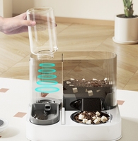 Mangeoire automatique chien chat bol de nourriture avec fontaine d'eau grande capacité distributeur de stockage de nourriture pour animaux de compagnie conteneur chiot accessoires pour animaux de compagnie