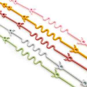 BPA ücretsiz gıda sınıfı gerilebilir anti-damla bebek silikon emzik zinciri - Product Image 5