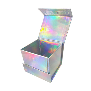 Изготовленная на заказ откидная крышка жесткая Магнитная застежка Подарочная коробка большая роскошная складная черная Магнитная подарочная коробка - Product Image 2