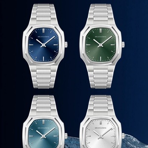 Nouveaux produits phares en dropshipping : Montres-bracelets pour hommes, montres de business carrées en acier de 37 mm, étanches 50 m - Product Image 6