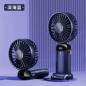 Ventilador de mão para presente, ventilador DIY de mesa com 4 lâminas de vento, dispositivo de refrigeração