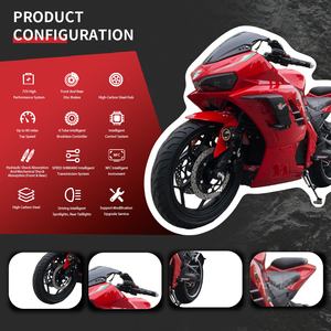 รถจักรยานยนต์ไฟฟ้า SWIFT TRADE รุ่น M06 72V 8000W 3000W กำลังสูง สำหรับขับขี่ออฟโรด แบตเตอรี่ลิเธียม ความเร็ว 80 กม./ชม. รถสปอร์ตไบค์สำหรับแข่ง มือสอง - Product Image 2