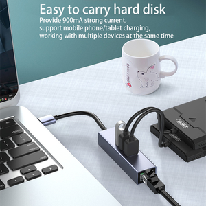 Jaoz Bộ Chuyển Đổi Micro USB3.0 Type C Lan Sang RJ45 Bộ Chia <span class=keywords><strong>USB</strong></span> C Sang Bộ Chia <span class=keywords><strong>USB</strong></span> C RJ45 1000Mbps Với Ethernet Cho Máy Tính Bảng TV - Product Image 4