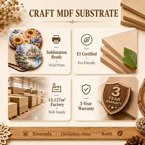 Tablero <span class=keywords><strong>de</strong></span> MDF Moderno con Certificación E1, Superficie Lisa <span class=keywords><strong>de</strong></span> 18 mm <span class=keywords><strong>de</strong></span> Grosor, con Revestimiento <span class=keywords><strong>de</strong></span> Sublimación, Lámina <span class=keywords><strong>de</strong></span> MDF para Manualidades, Marcos <span class=keywords><strong>de</strong></span> Fotos y Regalos - Product Image 5