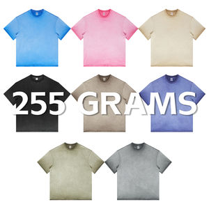 Camiseta de calle de gran tamaño a la moda, camiseta en blanco con hombros descubiertos de algodón 100% de punto sólido, ajuste Unisex - Product Image 6