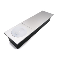 Enchufe Eléctrico Deslizante de Mesa Jiaxin Industrial 12A, Enchufe Doble USB Oculto para Conferencias, Enchufe Europeo
