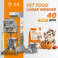 Machine d'emballage VFFS multifonction pour friandises pour chats, biscuits, croquettes, viande séchée pour animaux de compagnie, machine d'emballage Doypack