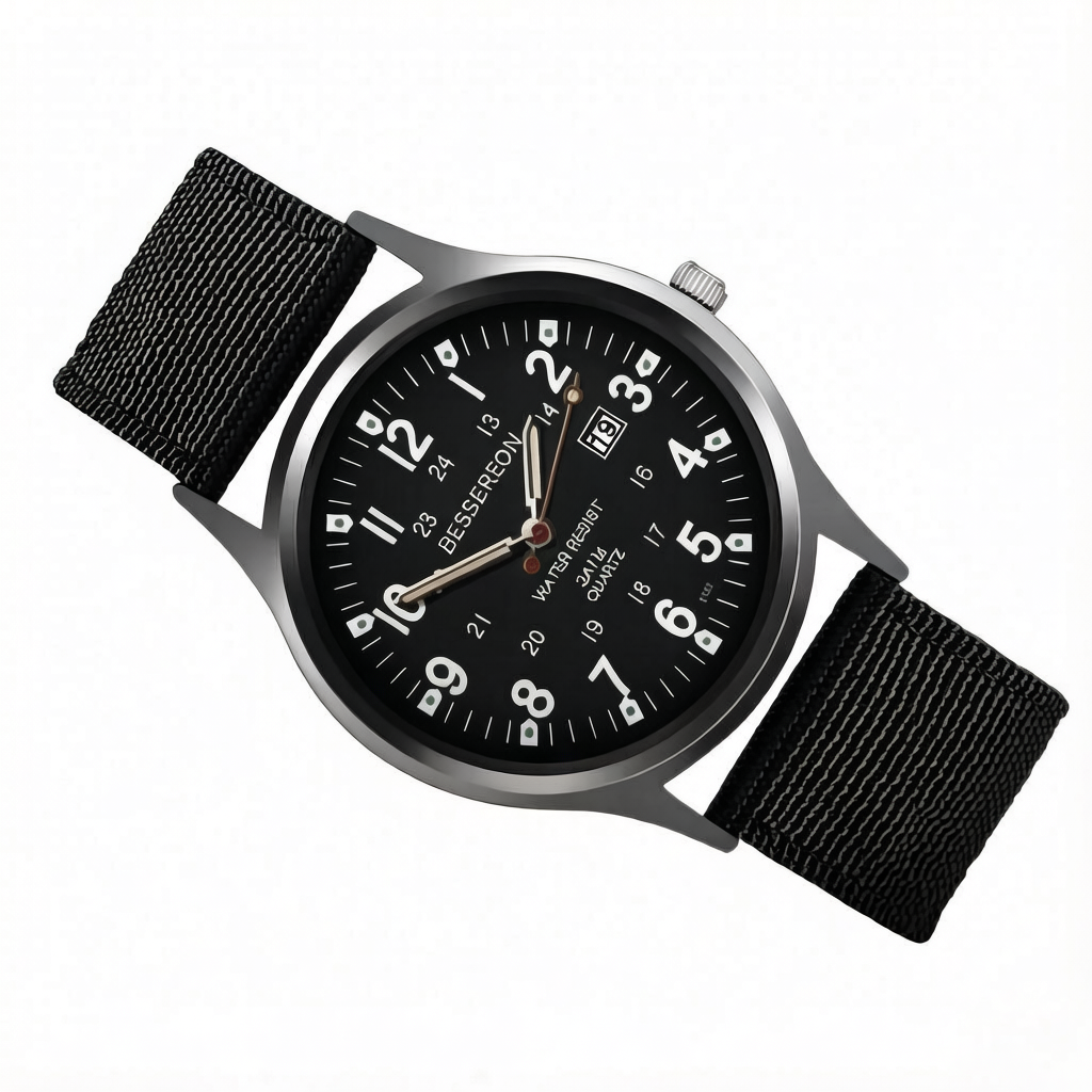 Montre homme visage bleu