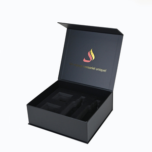 Chuyên Nghiệp Thiết Kế Thiết Kế Tùy Chỉnh Màu Đen Giày Từ Quà Tặng Giấy Hộp Quần Áo Bao Bì Hộp Handmade Cứng Nhắc Hộp Bìa - Product Image 1