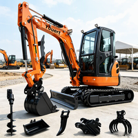 Excavatrice sur chenilles compacte pour travaux agricoles et de jardinage, 3,5 tonnes, 2 tonnes, 1,8 tonne, CE EPA EURO 5, hydraulique