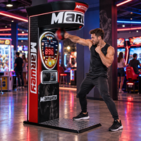 Machine de Jeu d'Arcade de Boxe Sportive Marwey à Monnayeur, Grande Machine de Boxe à Coups de Pied King Fire