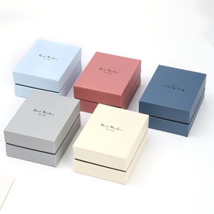 Các tông nhung mới trời đất cao cấp Quà Tặng Bao bì hộp thời trang mô hình vuông cho nhẫn vòng đeo tay dây chuyền Hộp - Product Image 5