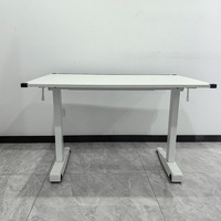 Muebles Escolares Ergonómicos, Escritorio Inteligente con Inclinación Ajustable, Mesa de Dibujo Plegable y Móvil con Resorte de Gas para Estudiantes