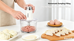Hachoir Électrique 3-en-1 pour Légumes et Aliments 300W avec 3 Bols en Acier Inoxydable pour Viande, Fruits, Oignons, Sauces, Aliments pour Bébé - Appareil de Cuisine - Product Image 3